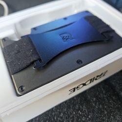 The Ridge Wallet - Titanium Cash Strap - Burnt
