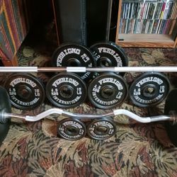 235 lb Antique Ferrigno Olympic 2" Weight Set