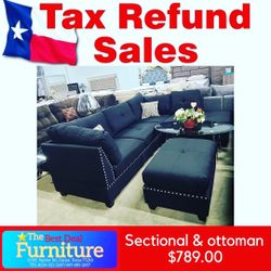 Sectional With Ottoman