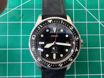 Sangin Instruments Merlin TAD Edition Limited #55/300 Triple Aught Design Solar Diver Watch - Excellent Condition