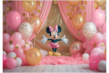 Minnie Birthday Backdrop