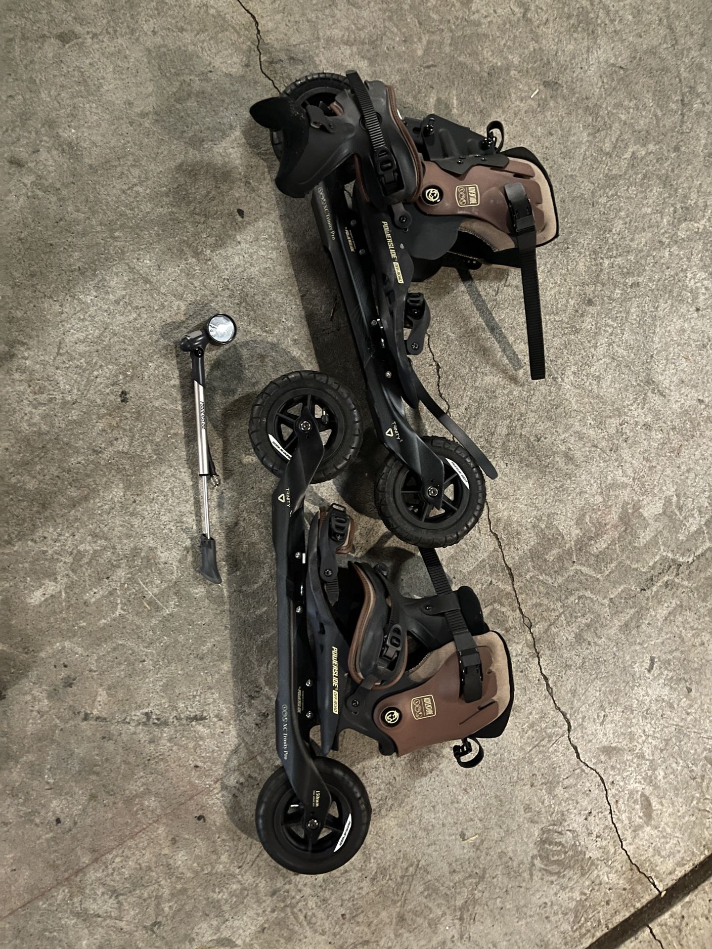 Powerslide XC Skeleton Trinity Off-road Cross Country Skates 9-14