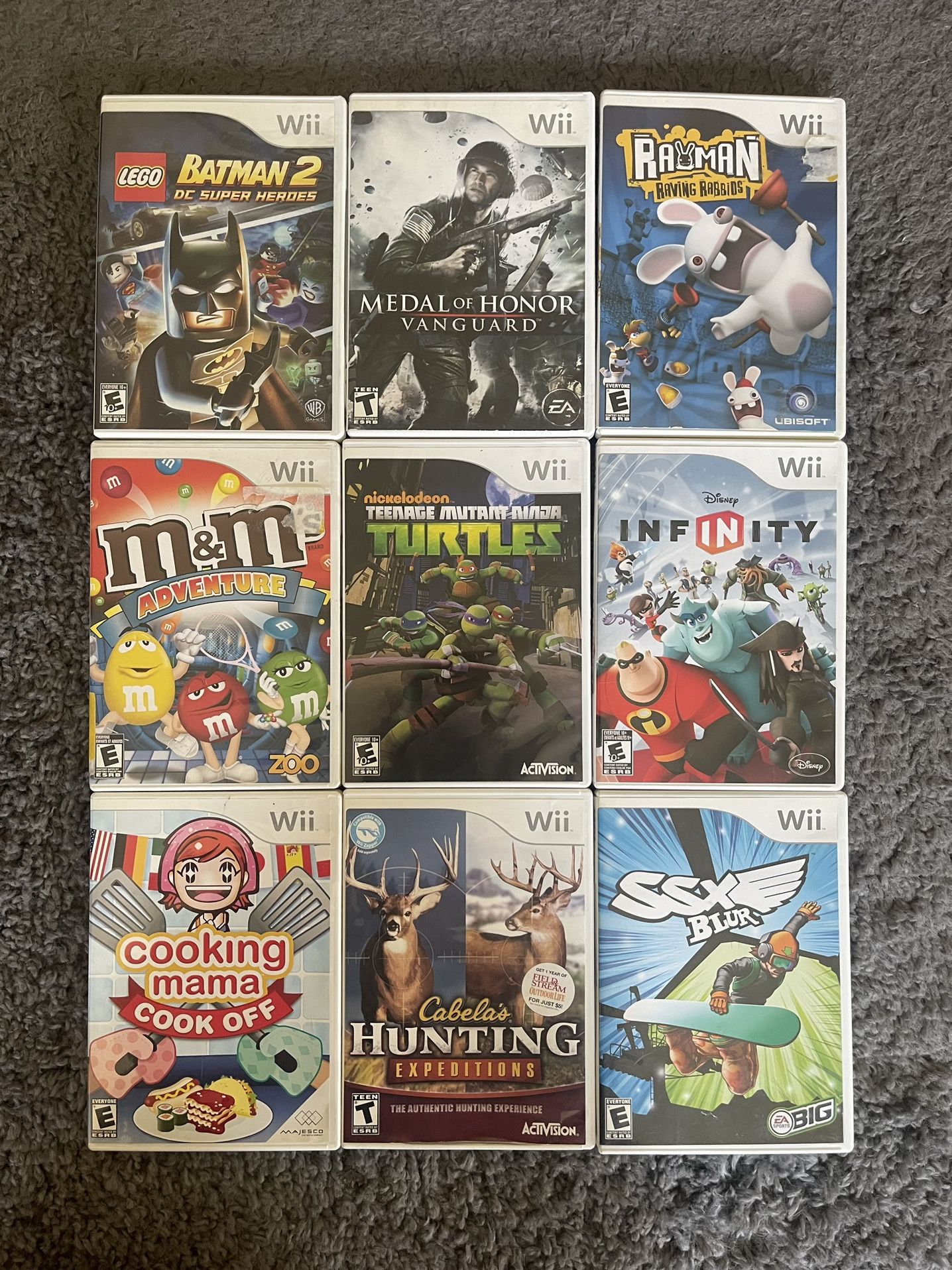 Nintendo Wii Game Lot