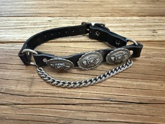 Leather goth cyberpunk choker necklace