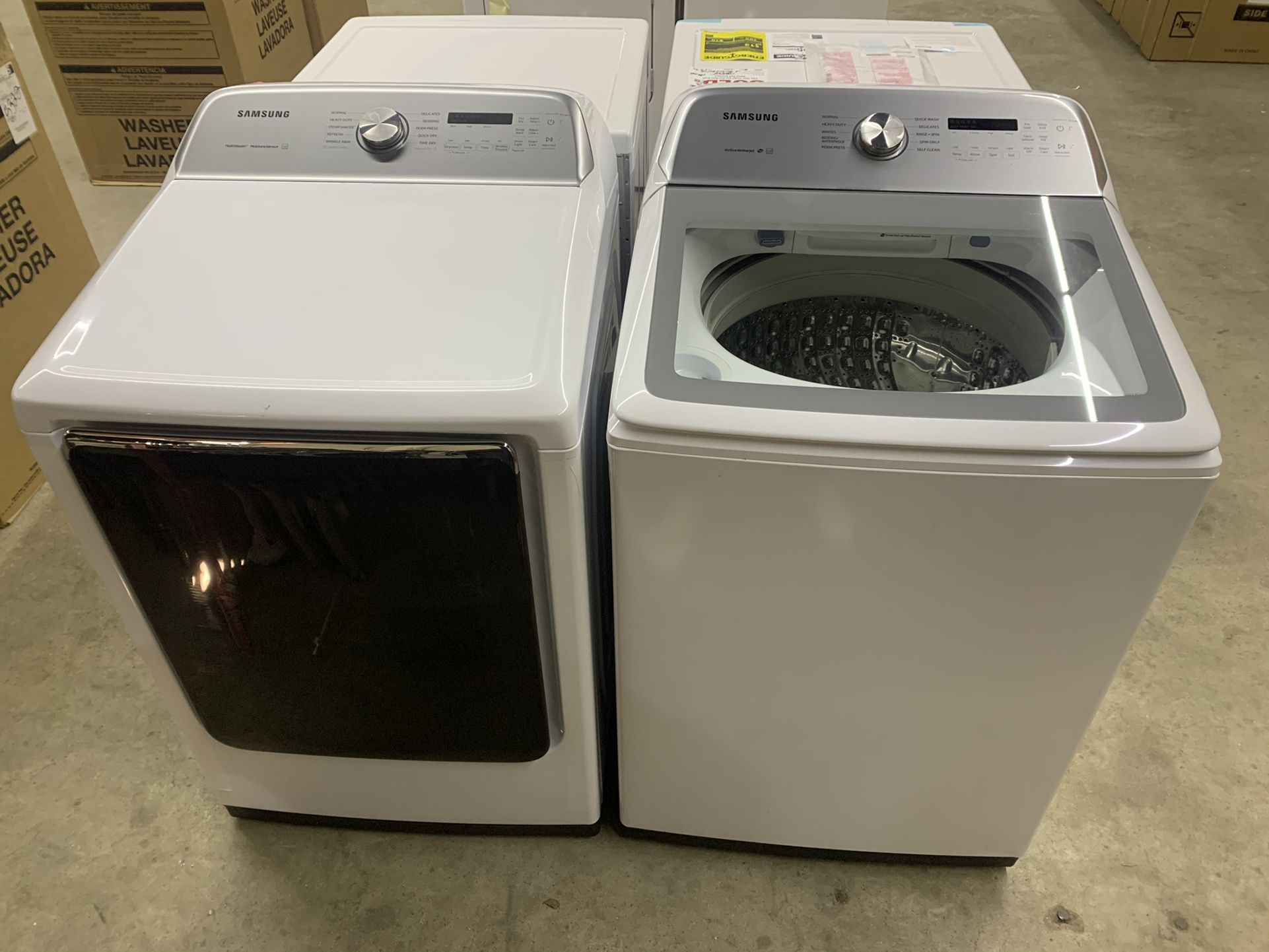 NEW XL Samsung Top Load Washer And Dryer! WE FINANCE, No Credit Checks!