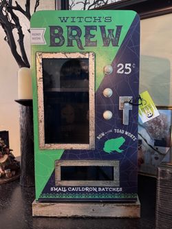 Witch's Brew Halloween Vending Machine Decor