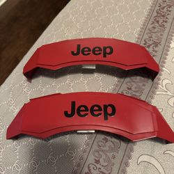 Jeep Grand Cherokee Red Caliper Covers Magnetic.  