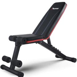 PASYOU Adjustable Weight Bench Full Body Workout Multi-Purpose Foldable Incline Decline Exercise Workout Bench