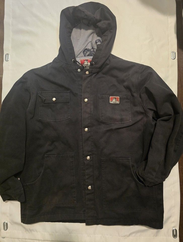 Ben Davis Hooded Parka Fleece Lined Jacket Size Xl