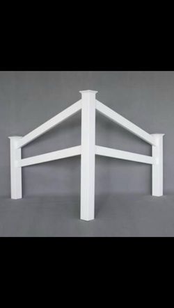 2 Rail Decorative Corner fences