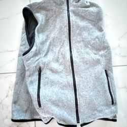 Grey Sleeveless Fleece Vest-Small- Like New