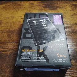 Western Digital Black P10 5TB Hard Drive Works With PlayStation Xbox PC And More New Never Open Box