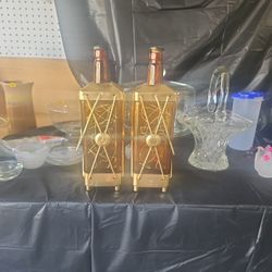 Music box decanters. 2