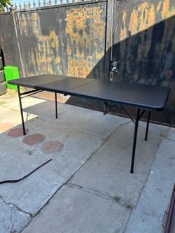 Black Rectangular Tabletop / Work Surface Panel (chairs sold separately)