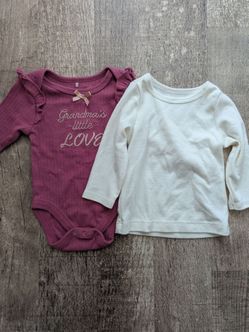 Baby Girl Long Sleeve Shirt & Onesie