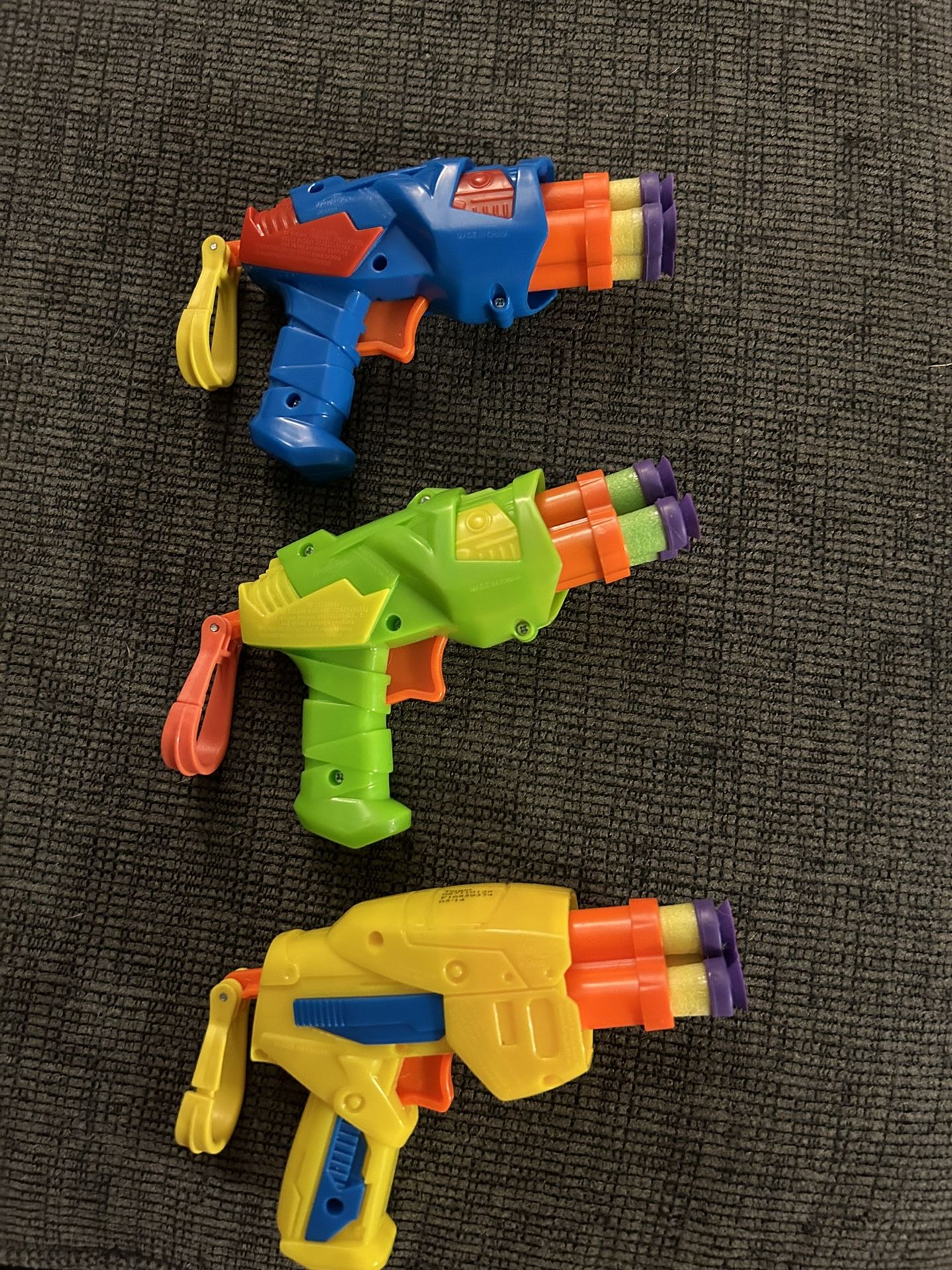 3 Mini Nerf Guns
