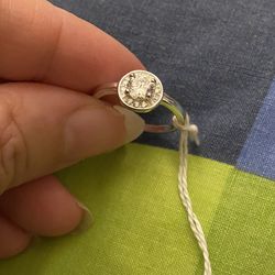 Real 925 Sterling Silver Wedding Ring Size 7