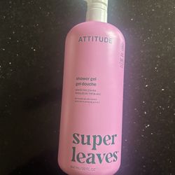 Super Leaves Attitude Shower Gel/Body Wash (White Tea Leaves Scent, Natural & Plant Based!)
