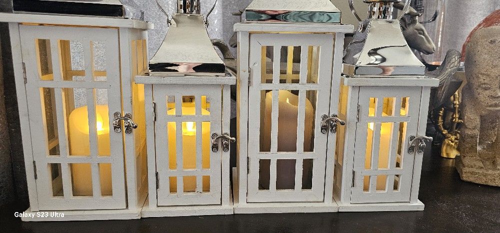 White Wooden Candles