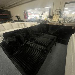 Sofa Sleeper , Corduroy, Sectional , Chaise With Storage ‼️🙉