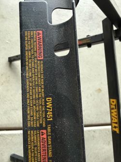DeWalt DW7451 Table Saw Stand