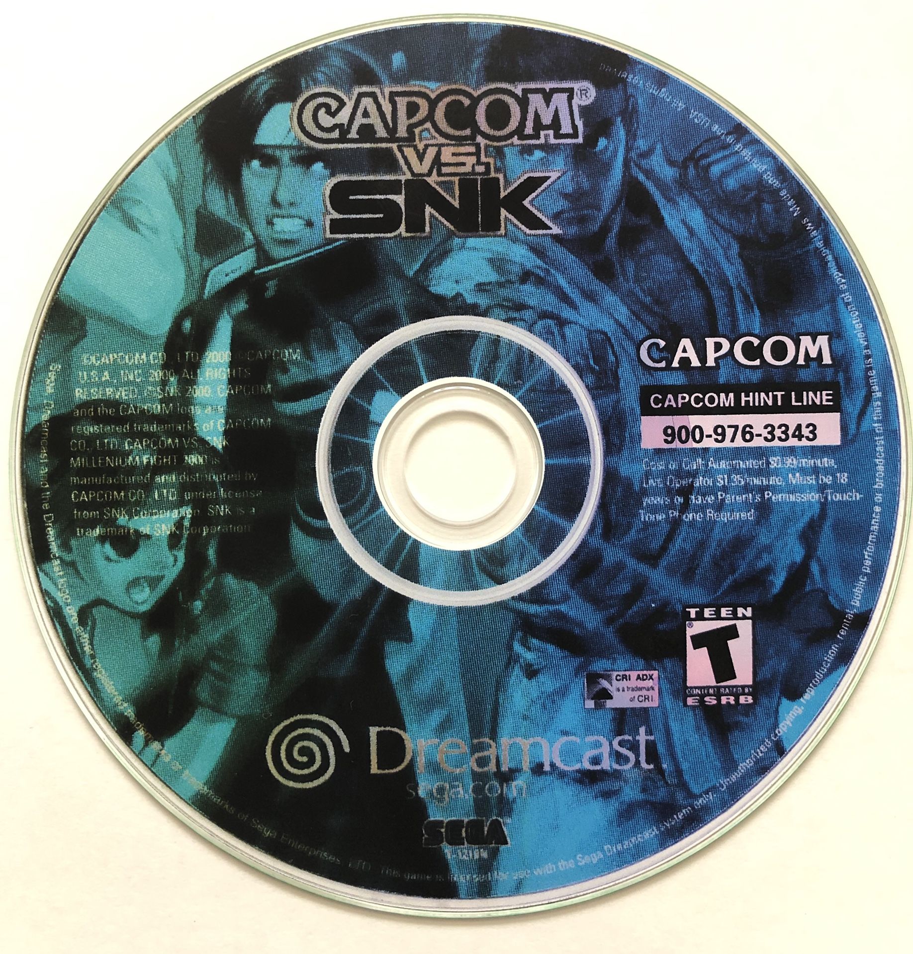 SEGA Dreamcast Capcom Vs SNK Marvel Vs Capcom & Marvel Vs Capcom 2 Back Up Games with original Artwork