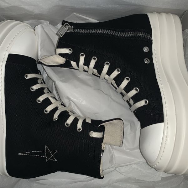 rick owen platform sneakers