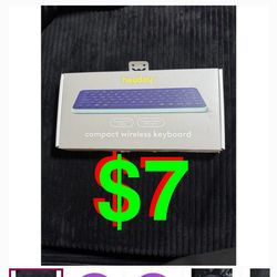 Compact Wireless Keyboard Spring Purple Bluetooth 5.1 NEW