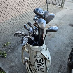 Golf Clubs With Golf Bags and Golf balls 