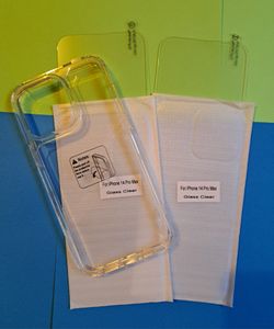 For Iphone 14 Pro max case Y J 1 +2 clear