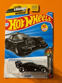 Hot Wheels 2026 La Liebre Matte Black Legends Tour Winner - Brand New Sealed