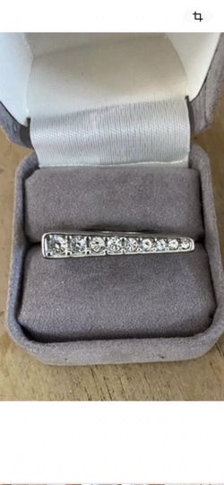 Anillo Stainless Size 7/8 Piedras Joyería Antigua 