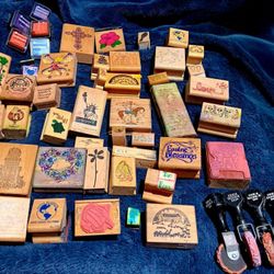 Lot Of Stamps And Ink Pads