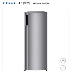 LG 6.0 cu. ft. Single Door Refrigerator with Inverter Compressor and Pocket Handle in Platinum Silver