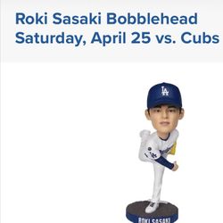 Roki Sasaki Bobblehead 4/25