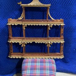 Chinese style wall shelf
