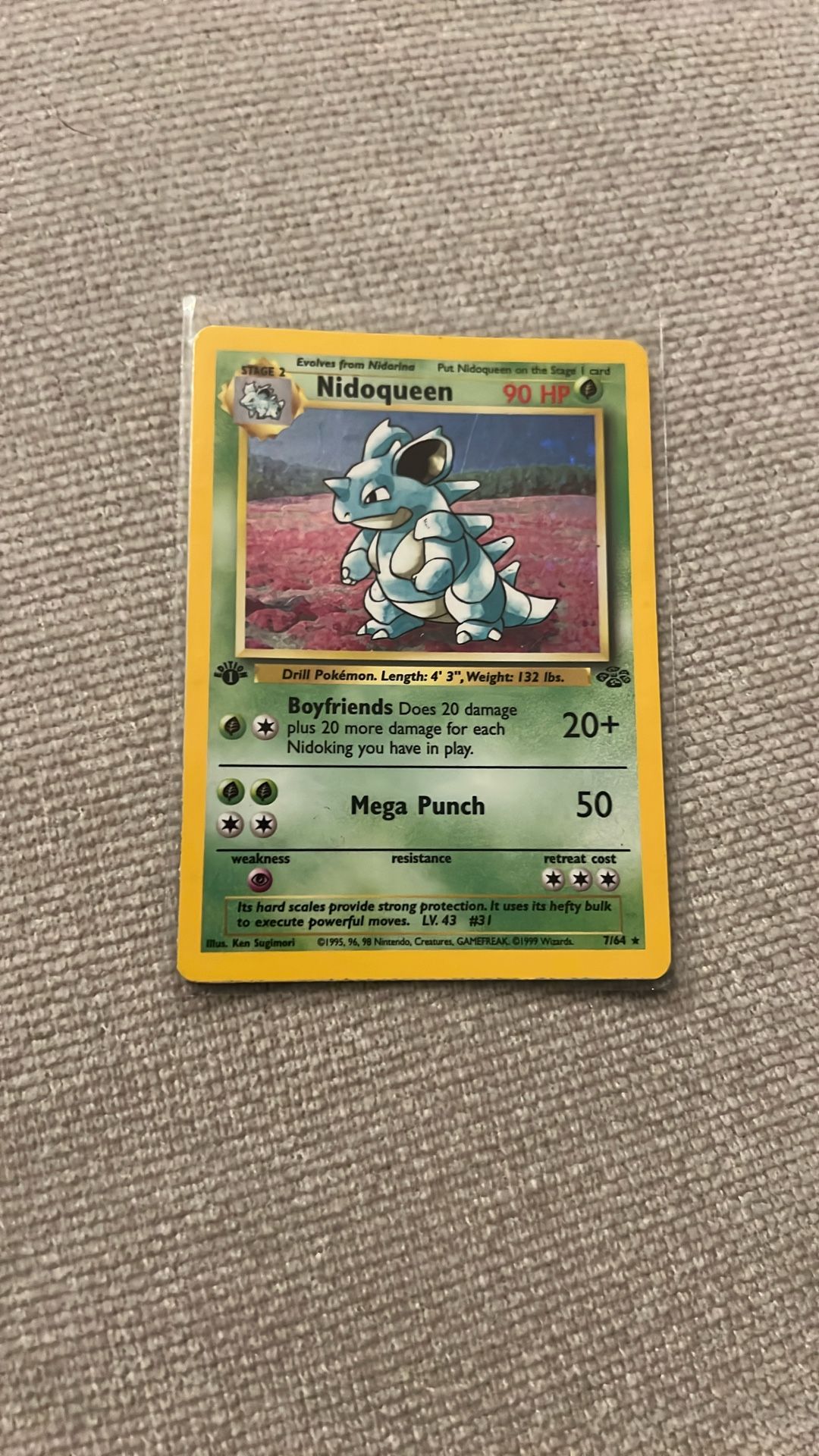 Pokemon Nidoqueen 1st Edition 