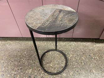 PIER 1 Stone Top Round C-Table