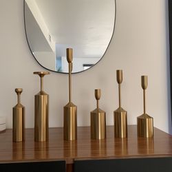 Modern Gold Candle Holder