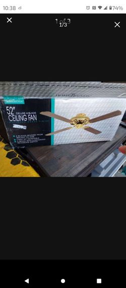 New in the box ceiling fan