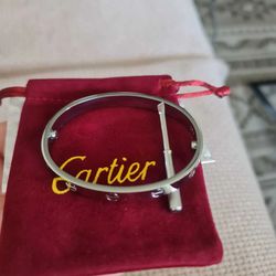 Cartier Love bracelet white gold, with screwdriver
