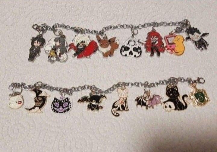 Anime Gothic Charm Bracelets Unique Built OOAK PPO