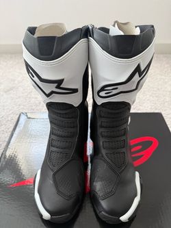 Alpinestars Motocross Boots Black and White
