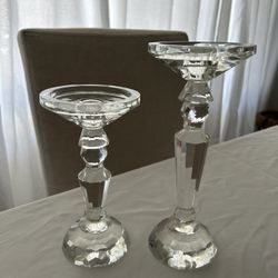 Glass Crystal Candlesticks Candle Holders