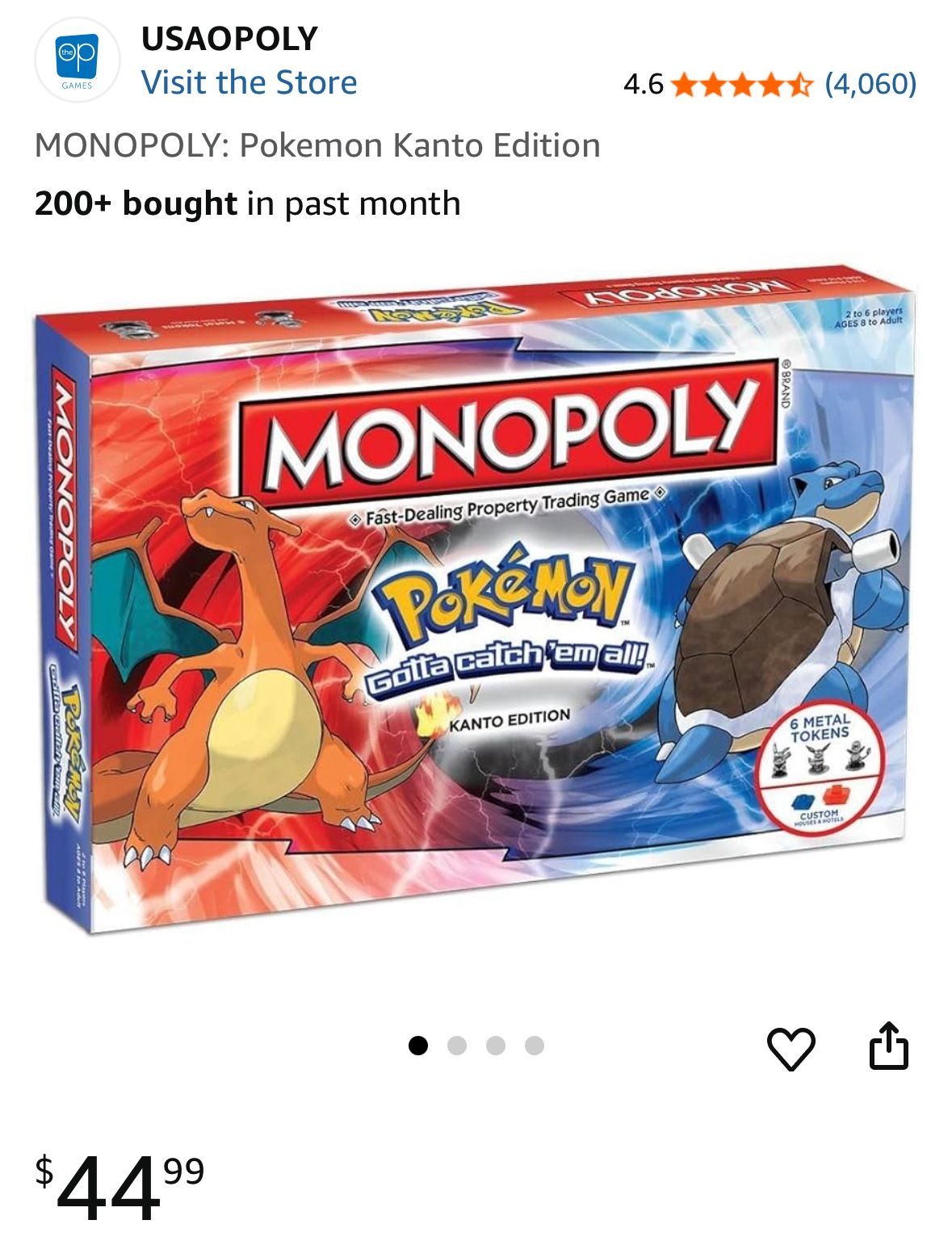 MONOPOLY: Pokemon Kanto Edition