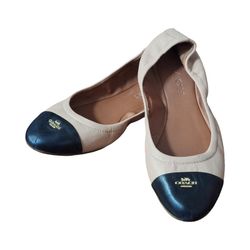 COACH Women's BONNIE Leather Ballet 6.5