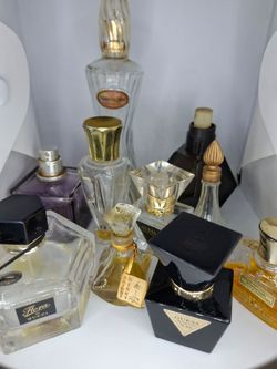 LOT OF 10 VARIOUS PERFUME BOTTLES