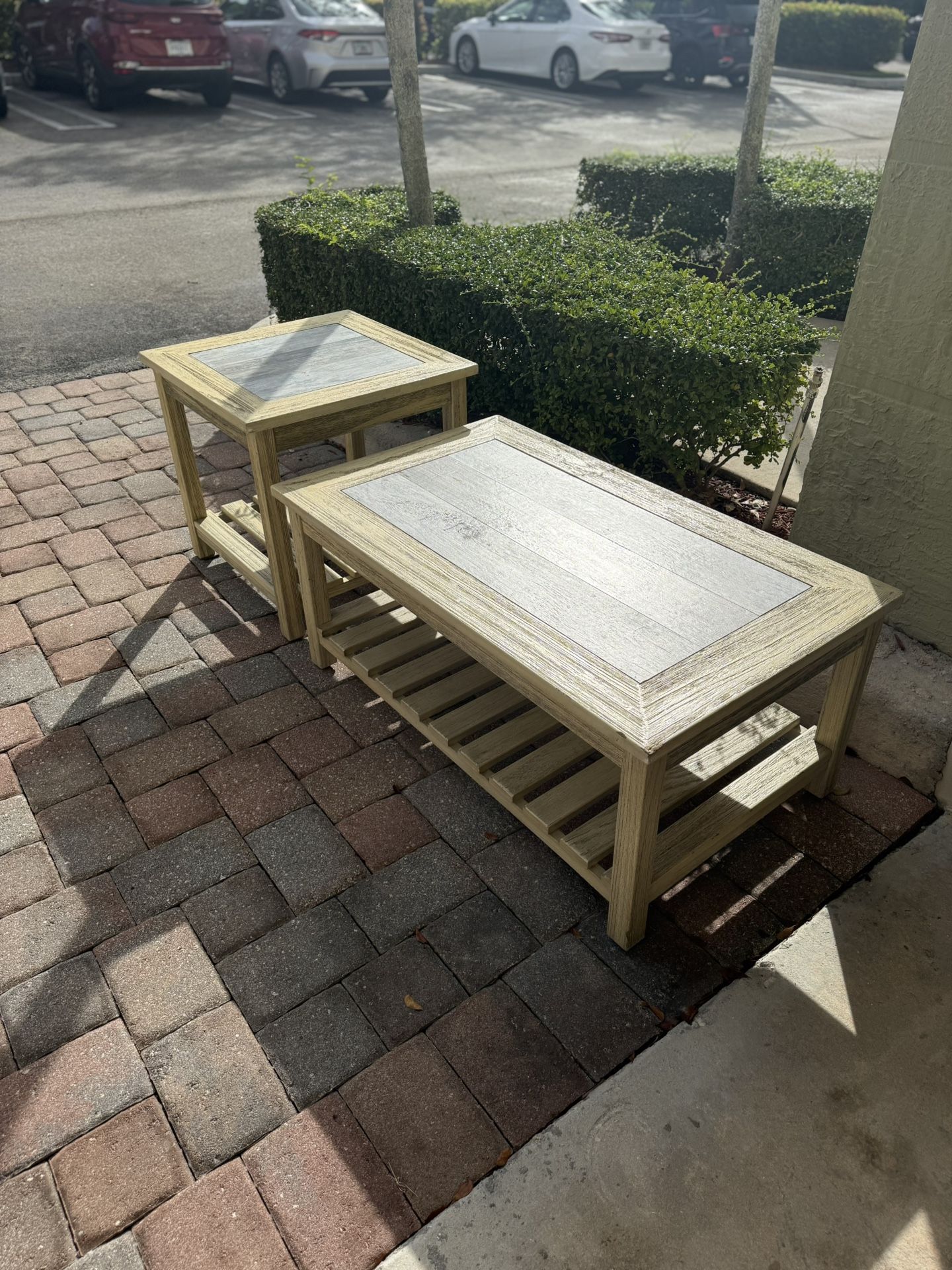 Rustic Coffee Table & End Table Set