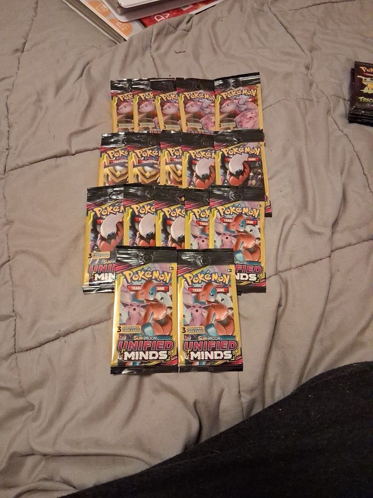17 Packs Of  Pokémon Sun & Moon Asking For All 40$
