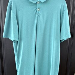 Nike Golf Polo Shirt Dri Fit Performance Aquamarine Standard Fit Mens Medium
